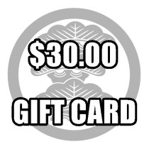 MATSU BUDOGU Gift Card ($30)